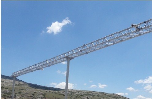 Otoyol üzeri kamera taşıyıcı metal konstrüksiyon
